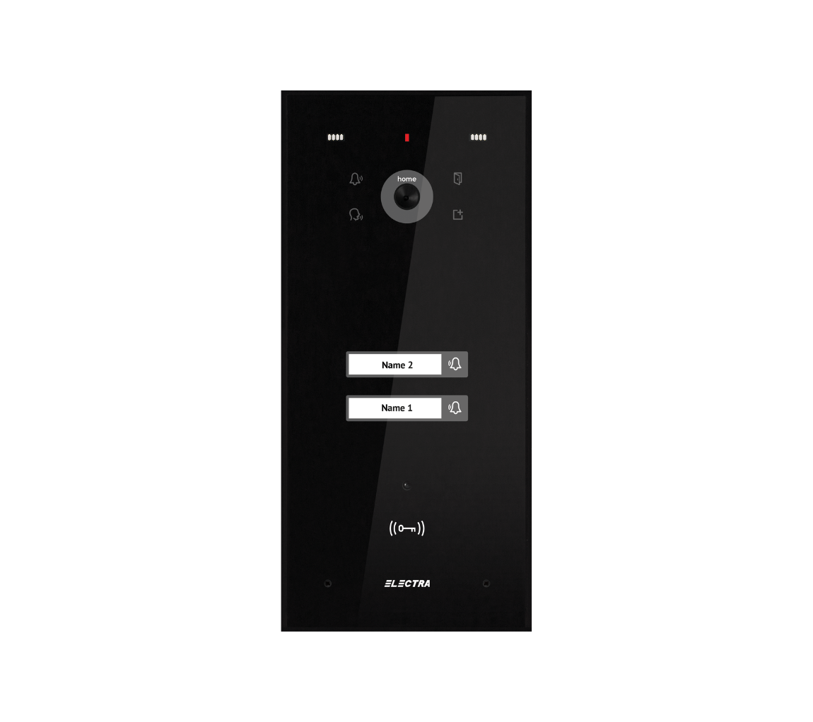 HOME VIDEO AUßENEINHEIT – 2 FAMILIEN,  UNTERPUTZ, SCHWARZ