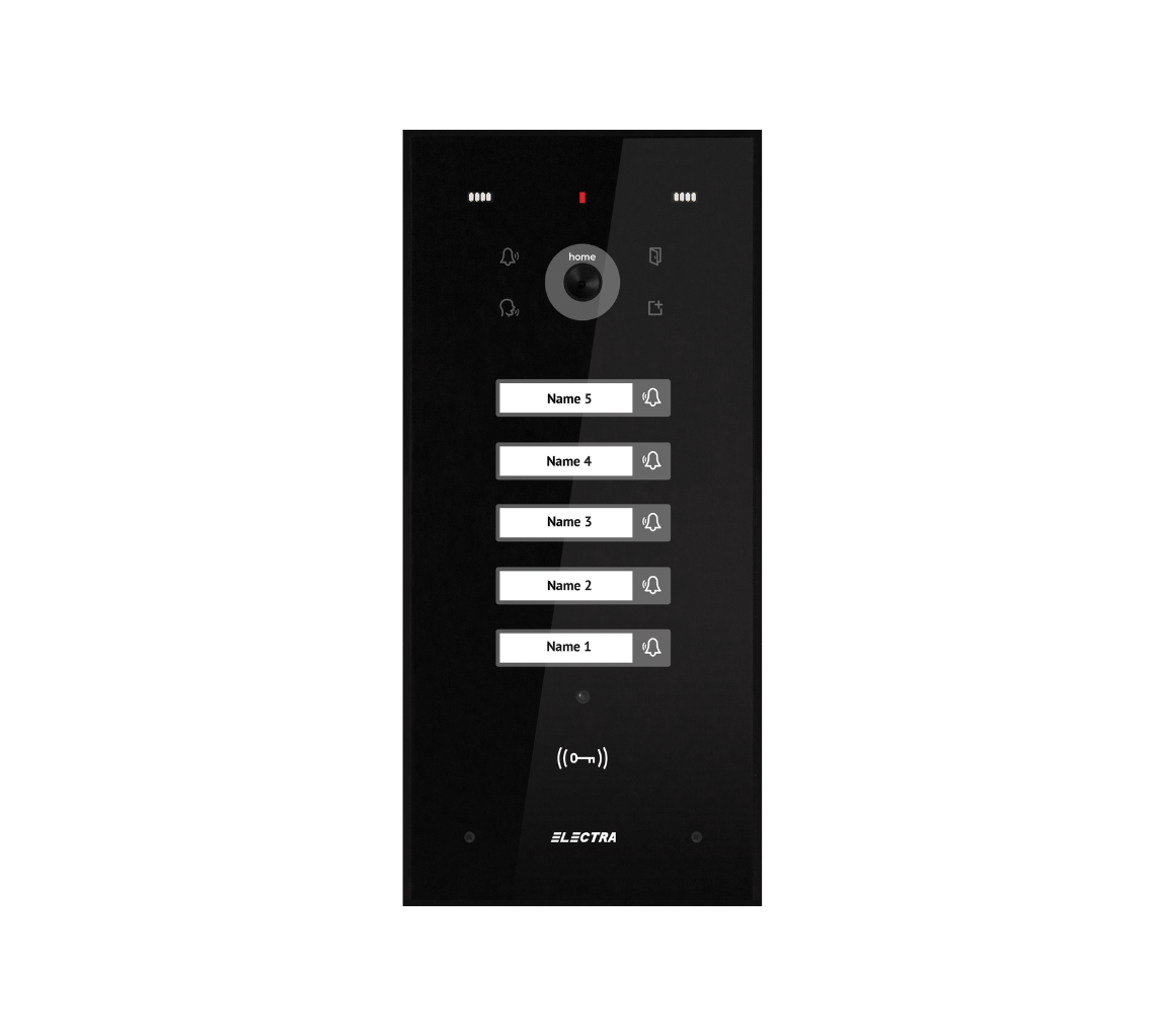 HOME VIDEO AUßENEINHEIT – 5 FAMILIEN,  UNTERPUTZ, SCHWARZ