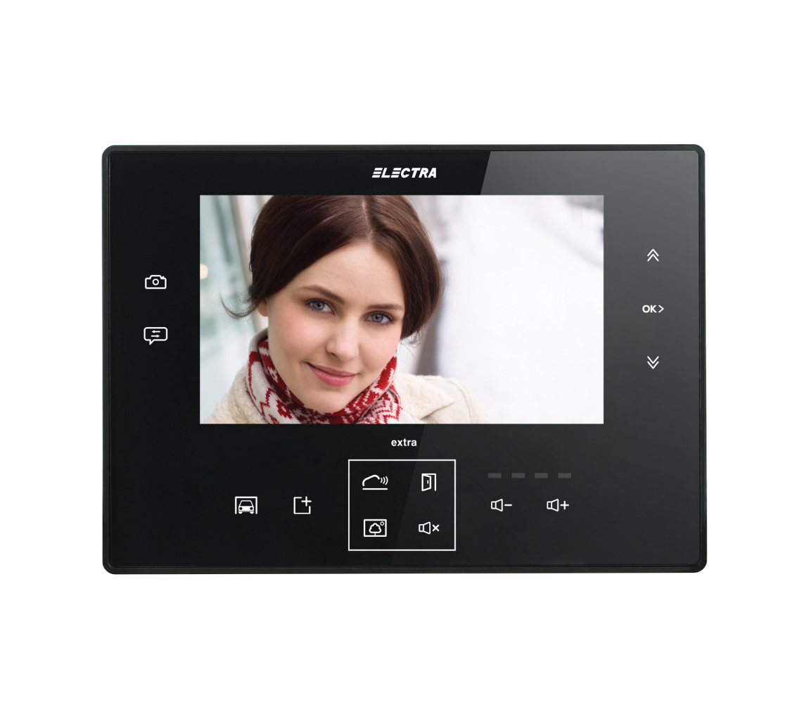 EXTRA 7” VIDEO INNENEINHEIT, SCHWARZ