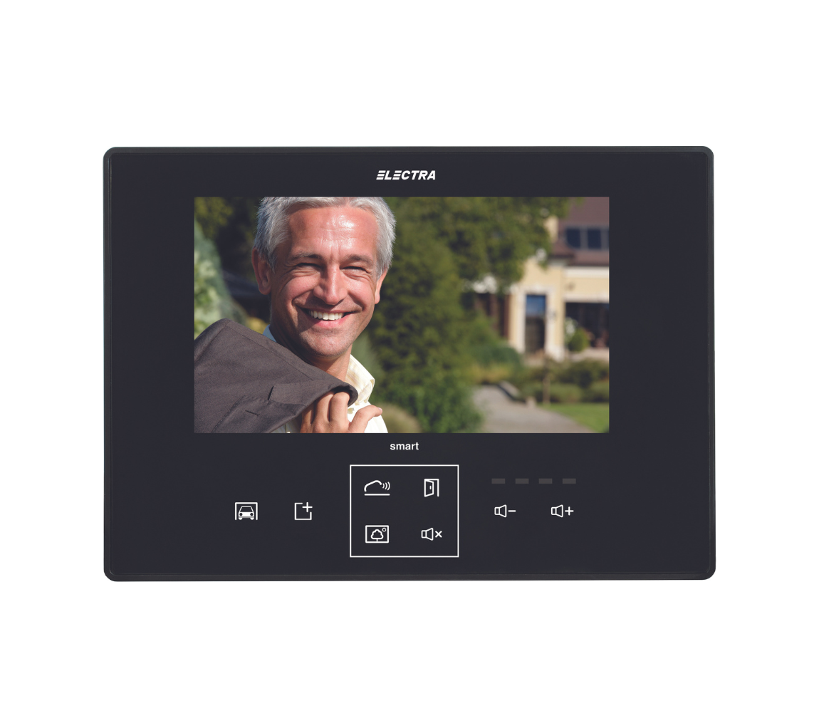 SMART 7” VIDEO INNENEINHEIT, SCHWARZ